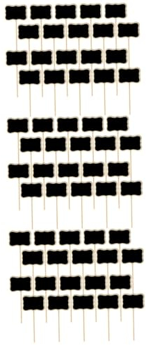 SEWACC 60stücke Wellenförmige Kreidetafeln Holz Beschriftungsschilder Für Garten Pflanzen Tags Tafel Marker Zur Dekoration Von Hochzeiten Und Partys Für Gartenbeschriftung Und