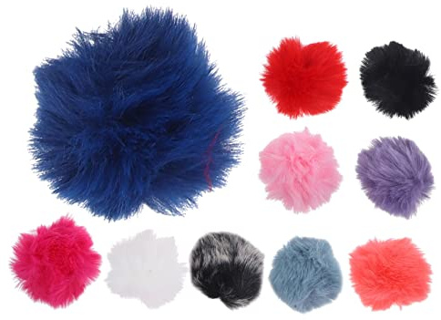 Hoement 20stücke Furry Mikrofon Windschutz Wiederverwendbarer Waschbarer Windschutz Für Lavaliermikrofone Windgeräusche Für Interviews Und Aufnahmen