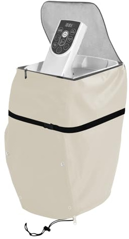 Pumpenabdeckung für Whirlpool-Heizung, Staubschutzhülle, Staubschutzabdeckung, Pumpenabdeckung für Whirlpool-Isolierung, wasserdicht und staubdicht, geeignet für viele Marken (Beige)