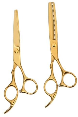 HAPINARY Set Di Forbici Professionali Per Parrucchiere Per Taglio Di Chioma Strumento Per Sfoltire I Chioma Adatto A Uomini E Donne Per Principianti E Famiglie