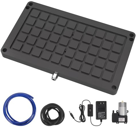 3018 Vakuumtisch für CNC-Serie 3018 Pro Max, 3018 Pro Ultra, Arbeitshaft-Saugnapftisch-Set zum Gravieren und Fräsen, Bereich 300 x 180 x 15 mm
