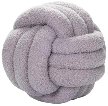 Knotenkissen, Plüsch-Knoten, Ballkissen, 21,8 cm, Heimdekoration, moderne Foto-Requisiten für Büro, Dekoration für Bett, Wohnzimmer, Bodenkissen (grau)
