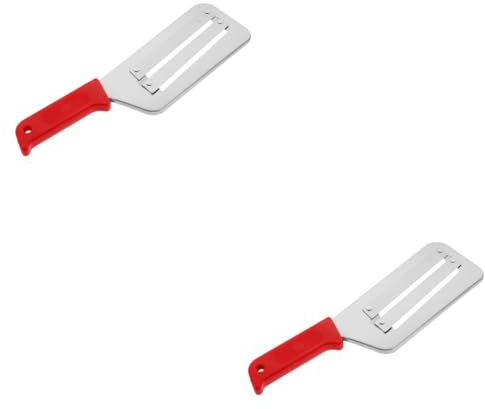 FUNNETOYU 2piezas Cortadora De Verduras Multifuncional De Inoxidable Para Patatas Zanahorias y Pepinos Diseño Portátil y Fácil De Limpiar Color Aleatorio