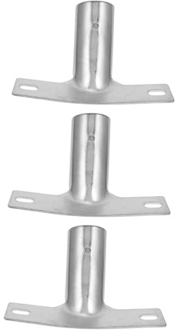 WOONEKY 3pcs Broom Head Adapter for Handle Durable Cleaning Tool Connector Secure Fit for Extension Poles Sturdy Replacement for Household Cleaning Tasks