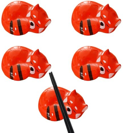 Onxyrbyte Chopstick Rest,Ceramic Chopstick Holder,Cute Chopsticks Rest,Knife Rests For The Table,Chinese Chopsticks Rack,Dinner Spoon Stand,Reusable,Desktop Decorations,For Forks,Spoons