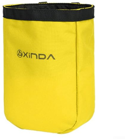 Oniissy Bolsa de tiza para escalada en roca con cinturón ajustable y clip rápido para almacenamiento de herramientas de escalada al aire libre, diseño ligero resistente al agua, 21,5 x 14,5 x 7 cm