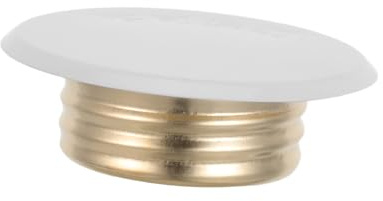 VICASKY Cache de Protection pour Tête de Sprinkler 4 Pièces en Cuivre Blanc – Plaque de Recouvrement Encastrée et Jupe de Plaque pour Sprinkler de Plafond – Accessoires Universels
