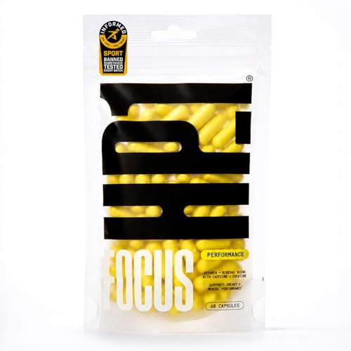 HP-1 Focus Nootropics Supplement 30-Day Supply (60 Capsules) | Vegan Brain Supplements Containing Creatine, Caffeine, L Theanine | Supports Mental Clarity & Focus Without Crashing