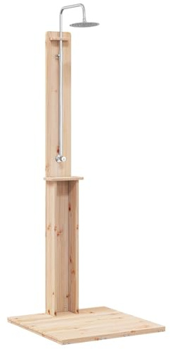 Mengtu Doccia da Esterno Naturale 75 x 76 x 217 cm