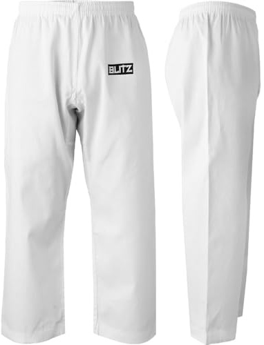 Blitz Student Martial Arts Trousers - White - 2/150cm