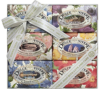 Nesti Dante Dolce Vivere Gift Set/Geschenkset (Handseife aus natürlichen Inhaltsstoffen, langanhaltender Duft, Seife) 665006