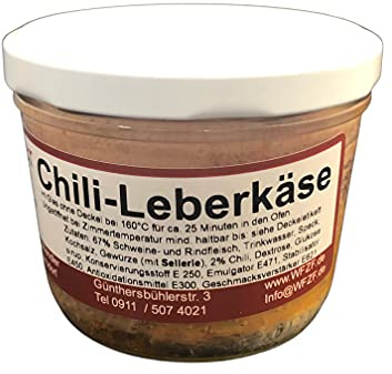 Chili-Leberkäse im Glas hausgemacht (180gr)