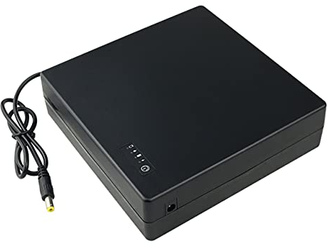 Yangers Mini UPS Onduleur Alimentation électrique sans Interruption UPS, 31200mAh Batterie de Secours Banque de Puissance Back up Battery pour routeur caméra Alarme Modem, Sortie 12V DC