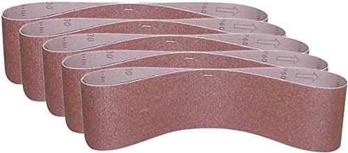 Güde 38362 Schleifband K100 SB 150x1220 mm 5-tlg. (passend zu Güde #38352 Band und Tellerschleifer GBTS 1100) Rot