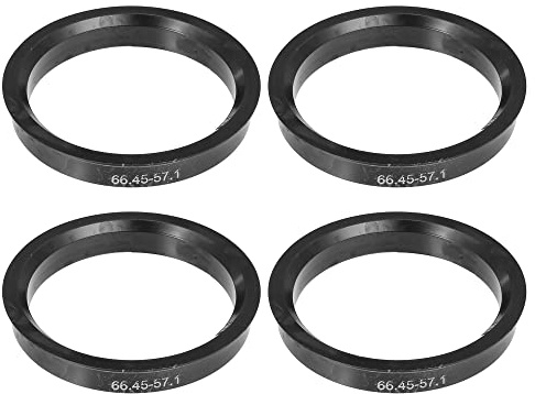 X AUTOHAUX Nabenzentrierringe 4 Stück Für Radmontage Kunststoff | AUSSEN-Ø 66.45MM, INNEN-Ø 57.1MM, DICKE 10MM, UNIVERSAL, ELIMINIERT VIBRATIONEN