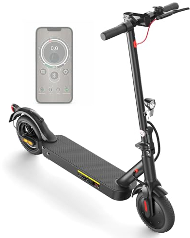 iScooter E Scooter mit Straßenzulassung, ABE Elektroroller Belastung bis 120kg, 30 km Reichweite, LED, 20km/h, 350W Motor, 8,5 Zoll Wabenreifen,Duales Bremssystem E Roller für Erwachsene