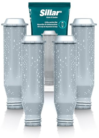 Sillar Filtro de agua de repuesto para cafeteras – compatible con Krups F088 NIRF700 Pro Aqua, Nivona y Melitta | Cartucho de carbón activo, pack de 4 | Aumenta la vida de la máquina