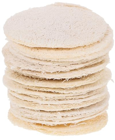 SOESFOUFU 18 Stk Luffaschwamm Gesichtspeeling-pad Hautreinigungspad Luffa-peeling-gesichtspads Gesichts-pads Hautpeelingpads Männer Und Frauen Natürliches Waschbecken Einzel