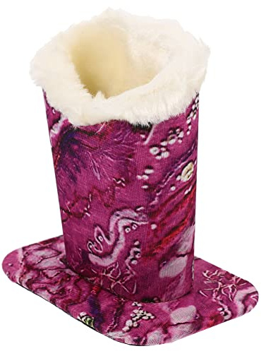 WRITWAA Plüsch zum Schutz von Sonnenbrillen und Lesebrillen Brillenständer aus Leder in Rosa Praktischer Brillenhalter im Büro oder Arbeitszimmer