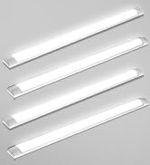 wowspeed LED Feuchtraumleuchte 120cm 4 PACK, 40W 4800LM Kellerlampe 4000K Neutralweiß LED Röhre 130° Abstrahlwinkel LED Feuchtraumleuchte für Badzimmer Wohnzimmer Küche Garage Büro