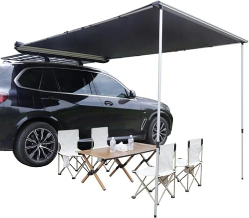AFLEPCBRQ Toldo Coche, Toldo para Portaequipajes, Tiendas de Campaña Retráctiles para Automóviles, Toldo Lateral para Automóviles para SUV/Camiones/Furgonetas (Size : 250 x 350cm(98in x 138in))