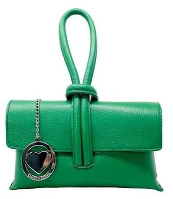 Chicca Borse Borsetta da donna in pelle, borsa a mano pochette