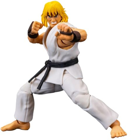 HiPlay JADA Toys, Street Fighter: Ken - White Outfit, 1/12 Scale Collectible Action Figure Full Set