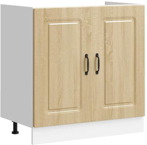 vidaXL Mueble bajo para Fregadero Kalmar Roble Sonoma 80x46x81,5 cm