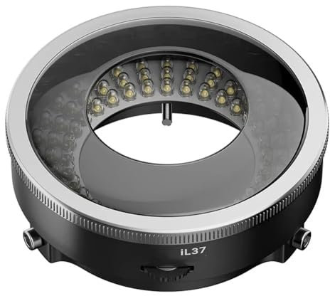 FPHADO IL37 Microscope Polarized LED Ring Light Lamp Anti Illuminators Source Eliminating Reflections