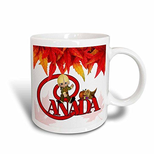 Tazze Di Caffè Particolari Tazza Da Caffe 330Ml, Canada Thanksgiving Maple Leaves And Theme Tazzine Da Caffè Multicolore Per Festa Della Mamma Donna Uomo