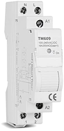 Interrupteur de minuterie Intelligent sans Fil WiFi Remote Control App Memory Din Rail 16A Daily Weekly TM609 pour l'interrupteur de minuterie sans Fil Industriel