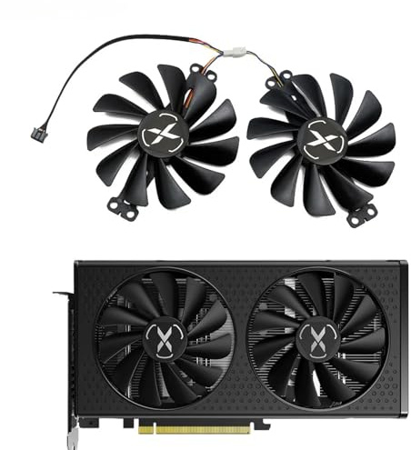 95MM FY010010M12LPA FDC10U12S9-C RX6600 6600XT Graphics Card Fan for XFX Radeon RX 6600 XT Gaming Video Card Fan