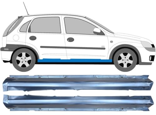 Voll schweller für Opel Corsa C 2000-2010 / Links+Rechts/Satz
