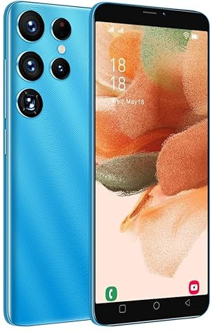 CatCalls Günstiges Smartphone, 5,0 Zoll, Android 9.0, 16 GB ROM, Dual-SIM, Dual-Kamera, Gesichtserkennung, GPS, WiFi (S25U-Blue)