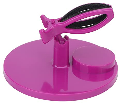 Xiuganpo Soporte para Botella para Pulir Uñas con Base Antideslizante para Uso Profesional en Salones de Uñas - 1 Soporte para Esmalte de (PURPLE)