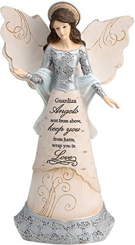 Elements 82310 Guardian Angel Collectible Figurine, Angel with Halo, 9-Inch