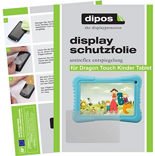 dipos 2x Displayschutzfolie matt für Dragon Touch 7 Zoll Kinder Tablet
