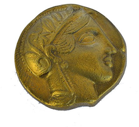 Göttin Athena Schreibtisch Presse Papier Bronze Briefbeschwerer von Pallas