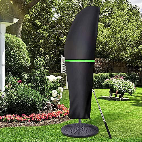 GEMITTO Sonnenschirm Schutzhülle mit Stab, Sonnenschirm Abdeckung 2 bis 4 M