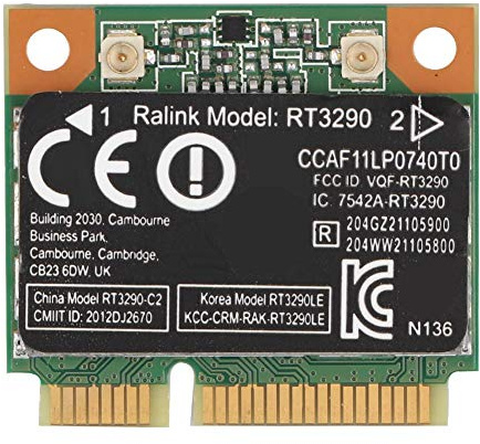 ASHATA Mini Tarjeta de Red, 2.4G Bluetooth 3.0 Tarjeta de Red inalámbrica PCI-e, RT3290 Wi-Fi Adaptador Red inalámbrica, Soporta 802.11N hasta 150Mbps, para computadora Mini con Puerto PCI-E