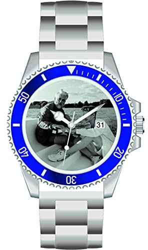 memories Uhr mit Bild Fotouhr Ø40mm Edelstahl Armband 3BAR Datumsanzeige Made in Germany