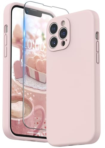SURPHY für iPhone 13 Pro Max Hülle Silikon mit Displayschutzfolie | mit Kameraschutz Stoßfeste Handyhülle für iPhone 13 Pro Max Case 6,7 mit Erhöhter Randschutz