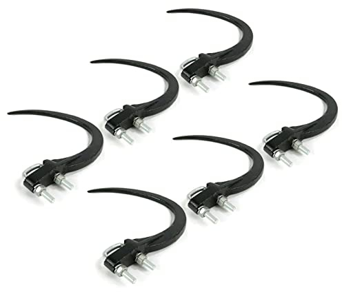 The ROP Shop | Paquete de 6 ganchos de agarre de heno y paja de 9 pulgadas con hardware para acumulador duradero