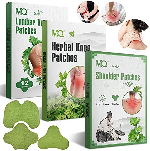 36 Pezzi Cerotto Antidolorifico, Cerotti Riscaldanti Schiena Antidolorifici, Cerotti Riscaldanti Collo e Spalle, Portatile Adesivi per Moxibustione del Ginocchio, Pain Relief Patch
