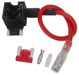12 V Mini Kleiner MITTLERER KFZ-Sicherungshalter, Add-a-Circuit-TAP-Adapter mit 10 A Micro-Mini-Standard-ATM-Flachsicherung, 1 Stück (Color : T Micro, Size : 3A)