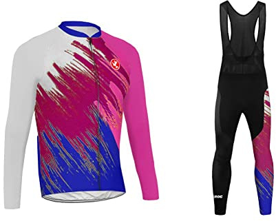 UGLY FROG ZR09TH MTB Racing Ropa Ciclismo Hombre Invierno Chaqueta de Ciclismo de Manga Larga+Pantalones de Acolchado 3D para Hombres de Invierno Conjunto de Ropa de Ciclismo de Lana Térmica HSuitZR09