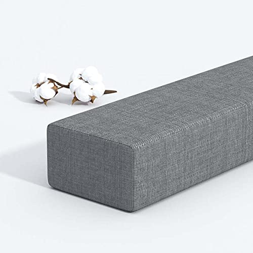 Lückenfüller für langes Bett, individuelle Größe, schließen Sie die Lücke zwischen Kopfteil, Wand oder Fußteil für Einzel-/Doppel-/Kingsize-Bett, rechteckige Matratzenstütze, dicke Armlehnenkissen