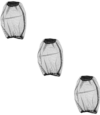 Toddmomy 12pièces Chapeau De Protection Filet Moustiquaire Accessoire De Plein Air pour Camping Et Randonnée Unique Noir
