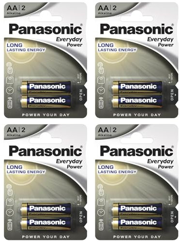 Panasonic Confezione da 8 batterie alcaline Everyday Power Silver AA-LR6 1,5 V