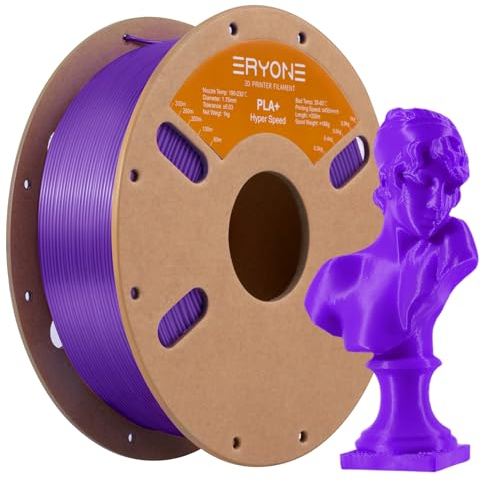 ERYONE High Speed PLA Plus Filament 1.75mm +/- 0.03mm, Rapid PLA+ Filament for Fast Printing, 30-500mm/s 3D Printing Filament Fit Most FDM Printer, 1kg (2.2LBS)/Spool, Purple